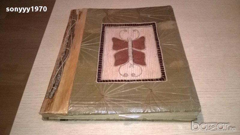 поръчан-Ретро албум от естествени материали, снимка 1