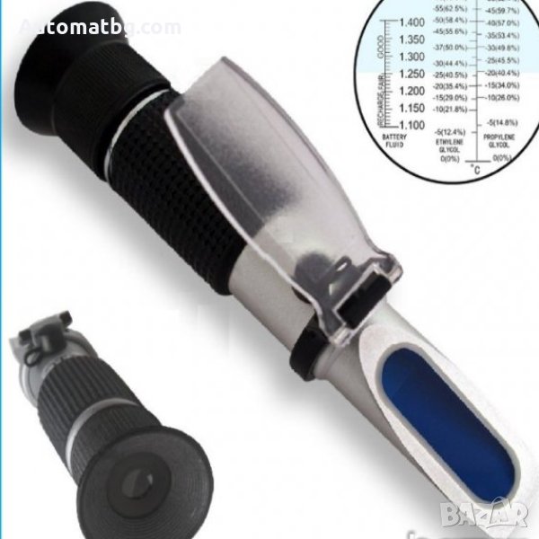Рефрактометър уред за измерване температурата на замръзване на антифриза, течността на чистачки, снимка 1