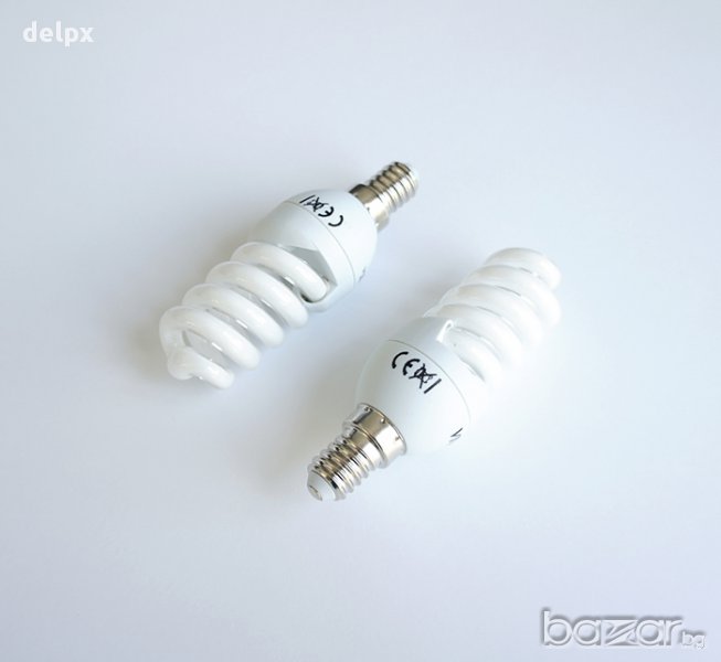 Лампа спирала енергоспестяваща с цокъл E14 220V 11W 4000K, снимка 1