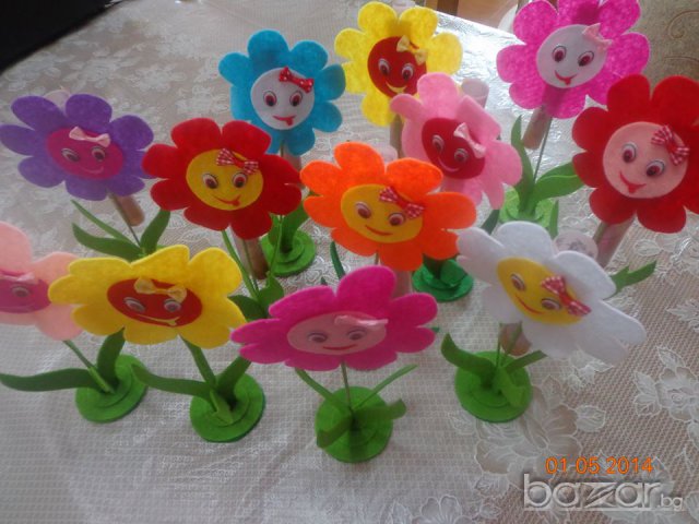 Цветя с поставка от филц, снимка 12 - Други - 7881062
