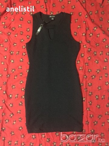 Нова къса черна рокля с етикет, снимка 1 - Рокли - 19986937