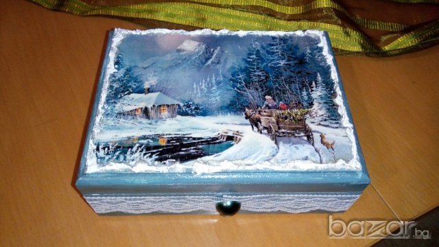Кутия "Зимна приказка", снимка 2 - Декорация за дома - 19662649