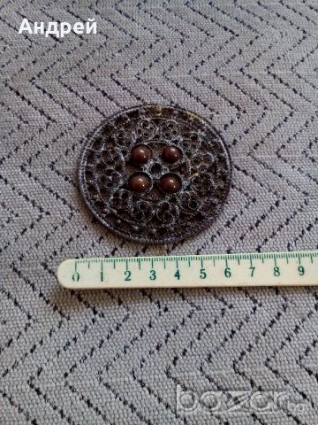 Старинна брошка #5, снимка 2 - Антикварни и старинни предмети - 20483747