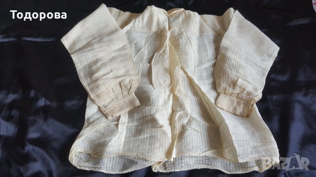 Автентична ефирна къса кенарена риза 2, снимка 4 - Антикварни и старинни предмети - 26105564