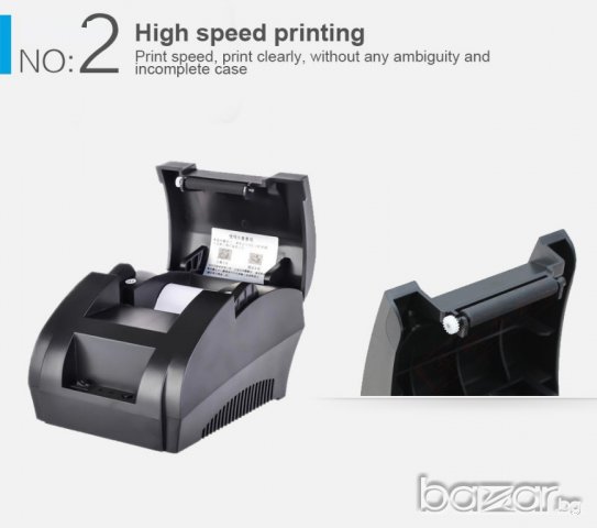 POS принтер за касови бележки и баркодове, снимка 3 - Друго търговско оборудване - 16220258