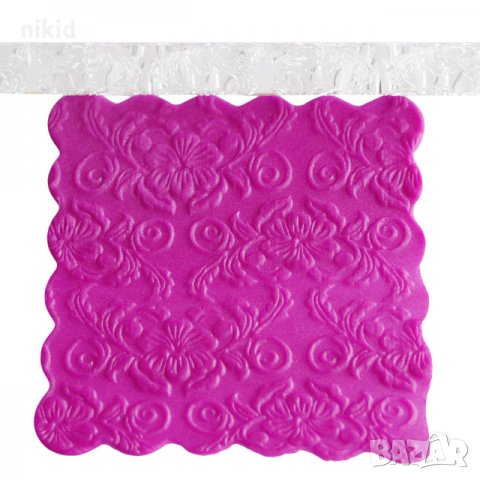 Хибискус Прозрачна релефна текстурна точилка за фондан украса торта сладки