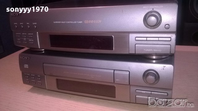 Sony st-ex100-tuner+sony cdp-ex100-cd-2бр-внос швеицария, снимка 4 - Ресийвъри, усилватели, смесителни пултове - 13244534