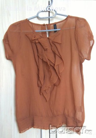 Кафява блуза, снимка 1 - Ризи - 16929047