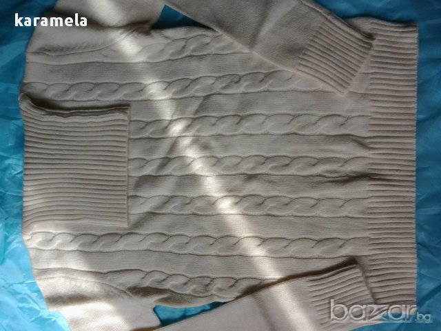 кремаво ново поло, снимка 2 - Блузи с дълъг ръкав и пуловери - 8595989