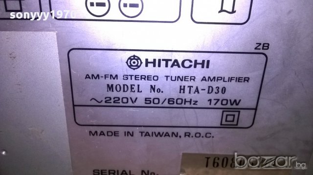 Hitachi hta-d30 stereo receiver-внос швеицария, снимка 12 - Ресийвъри, усилватели, смесителни пултове - 17859988