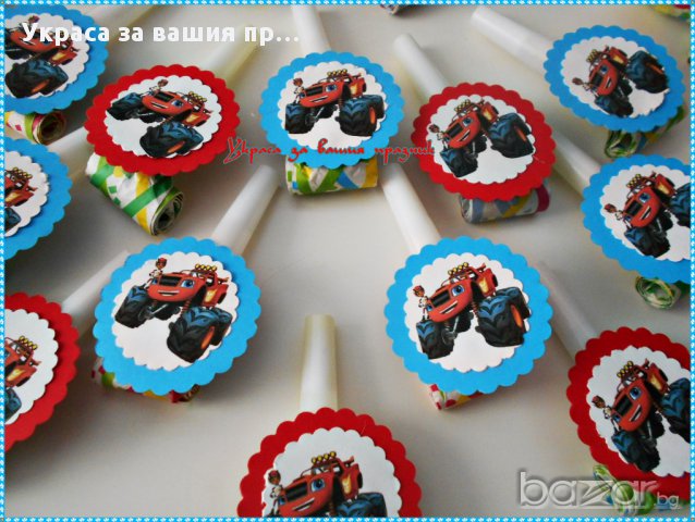 Украса и аксесоари за детски рожден ден с Пламъчко и машините, снимка 5 - Други - 17144018