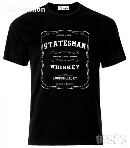 Мъжка тениска Kingsman The Golden Circle Manners Maketh Man Statesman Whiskey , снимка 1