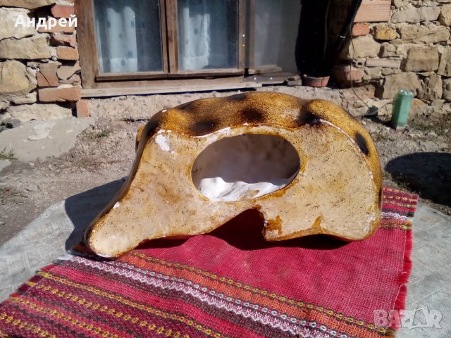 Стара керамична фигура,куче #2, снимка 6 - Антикварни и старинни предмети - 23052828