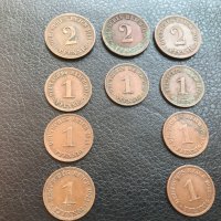 10 бр. монети германиа 1/2 пфенинга 1906/ от1911 /1914 г., снимка 3 - Колекции - 21581680
