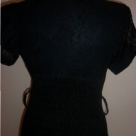 Черна рокля памук и дантела , снимка 16 - Рокли - 17063517