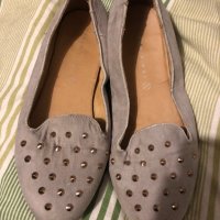 Дамски сиви обувки с шипове, снимка 1 - Дамски ежедневни обувки - 24807110