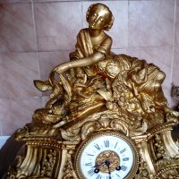 бароков каминен часовник, снимка 3 - Антикварни и старинни предмети - 21869077
