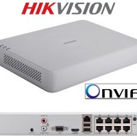Hikvision DS-7108NI-E1/8P 4 Mpx 8 Kанален Мрежов Рекордер Сървър с 8 Вградени LAN/PoE Порта, max 80W, снимка 1 - Комплекти за видеонаблюдение - 26063743