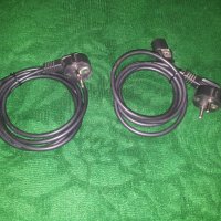 Продавам 2 броя захранващи кабели за компютър или принтер - чисто нови,, снимка 1 - Кабели и адаптери - 24288074