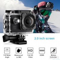 Екшън камера Full HD 1080P аналог на GoPro, снимка 3 - Камери - 23152492