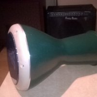 Тарамбука 40х25см-внос сирия-в зелено-метална, снимка 4 - Ударни инструменти - 22204710