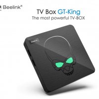 Beelink GT-King 4GBRAM 64GBROM Android9 4K/3D 1GB WiFi2.4/5.8G Amlogic S922X Mali G52 6 Ядрен TV Box, снимка 1 - Плейъри, домашно кино, прожектори - 25460370