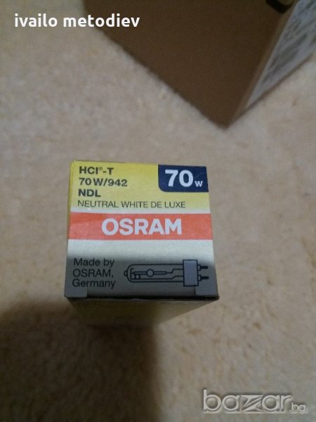 Метал халогенна лампа OSRAM HCI-T 70W/ 942/NDL, снимка 1