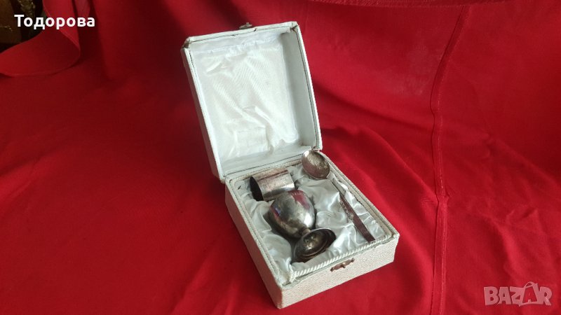 Моно комплект-посребрени изделия-, снимка 1
