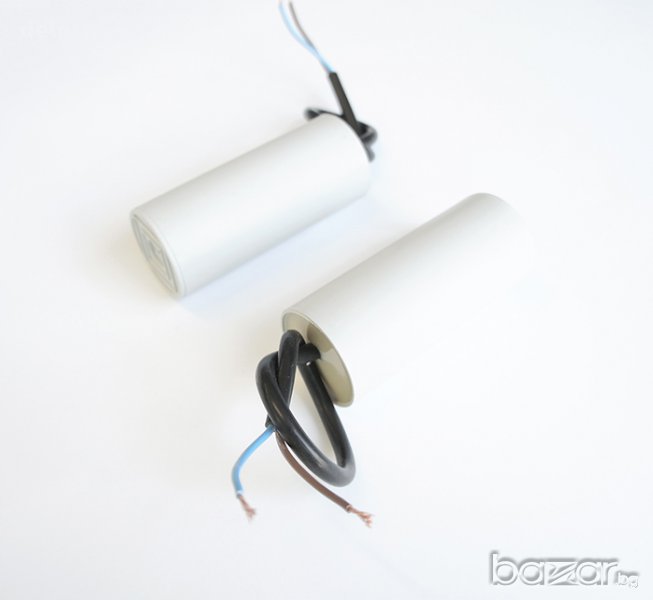Работен кондензатор 420V/470V 10µF с кабел, снимка 1