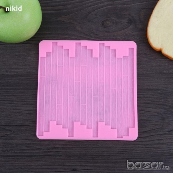 Тухли плочки голяма подложка текстура силиконов молд форма декорация торта мъфини украса, снимка 1