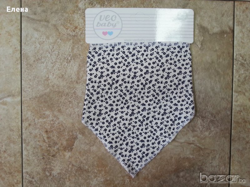 Лигавник "бандана" - "Цветя", снимка 1