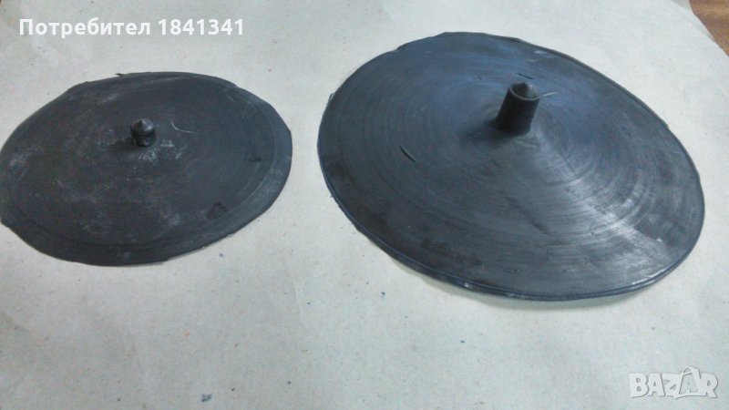 Гумени подложки/пети за лепене на външни гуми Ф 80мм., Ф 120мм. и Ф 170мм., снимка 1