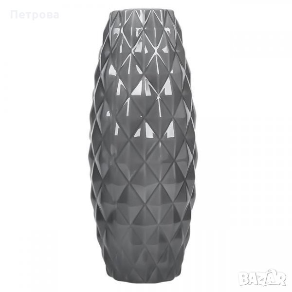 Керамична ваза-10х28 см., снимка 1