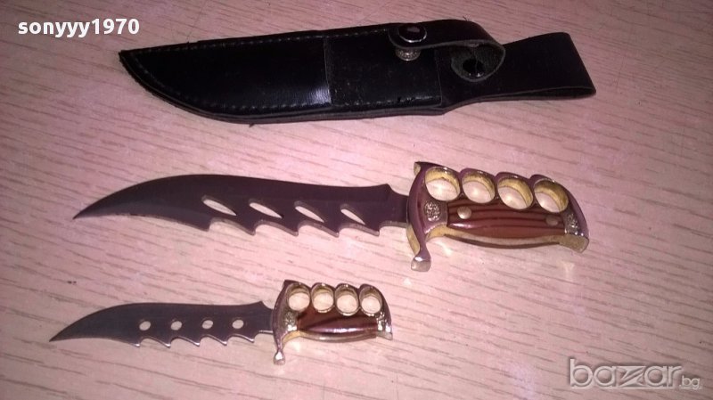 немски ножове в кания 17см с канията-внос швеицария, снимка 1