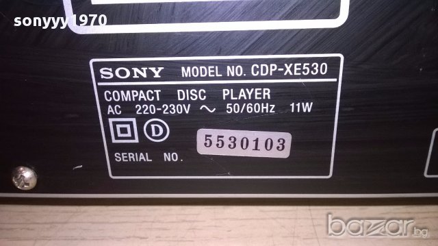 Sony cdp-xe530 cd player-внос швеицария, снимка 10 - Ресийвъри, усилватели, смесителни пултове - 14794786