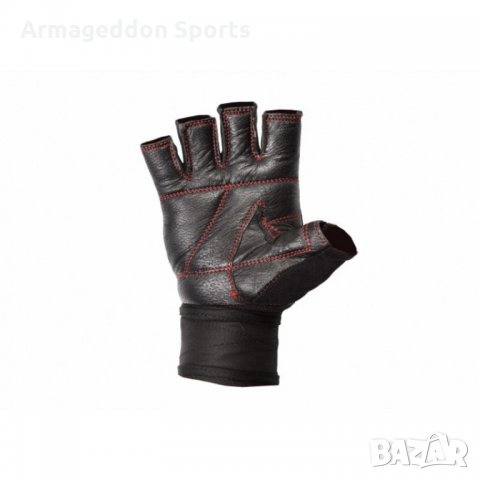 Фитнес ръкавици с накитници естествена кожа модел Red Line, снимка 4 - Спортна екипировка - 22239513