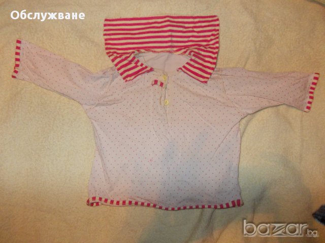 Моряшка блузка, снимка 1 - Бебешки блузки - 11933334