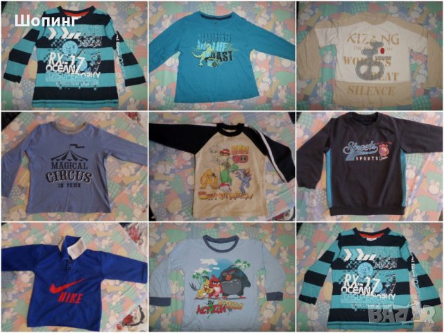 Лот 8 блузи - за 4,5-6 г. в-ст