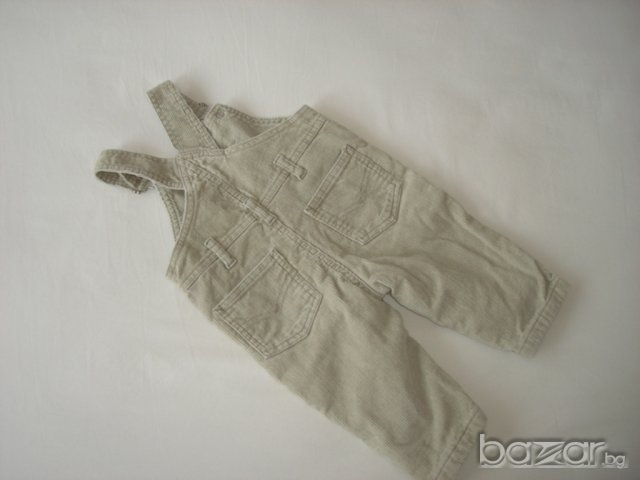 Milou ,подплатен джинсов гащеризон, 074 см. , снимка 3 - Бебешки гащеризони - 14249269