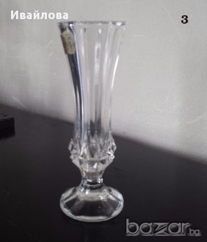 Кристални вази - различни форми и размери, снимка 5 - Други стоки за дома - 14881628
