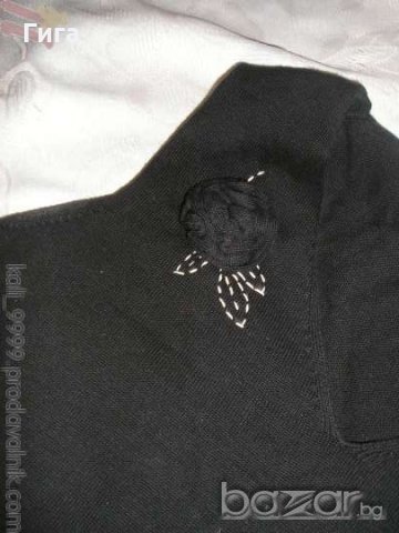 Стилно пуловерче с цвете, снимка 2 - Блузи с дълъг ръкав и пуловери - 19449390