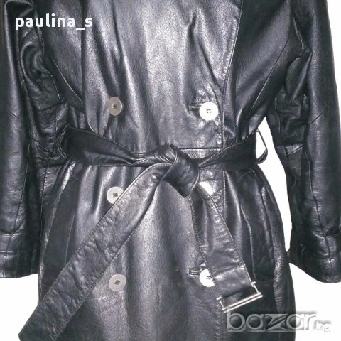 Луксозно кожено манто / яке  "G I I I"-genuine leather, естествена кожа / голям размер , снимка 12 - Палта, манта - 16982330