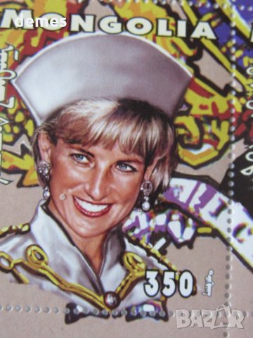 Блок марки Принцеса Даяна, Монголия, 1997, ново,, снимка 9 - Филателия - 26036103