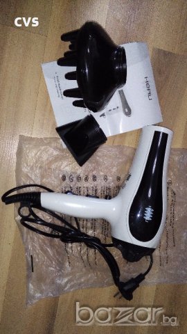 Сешоар с дифузер 2200W, 2 скорости, 3 степени на темп. - нови, немски! , снимка 7 - Сешоари - 19259436
