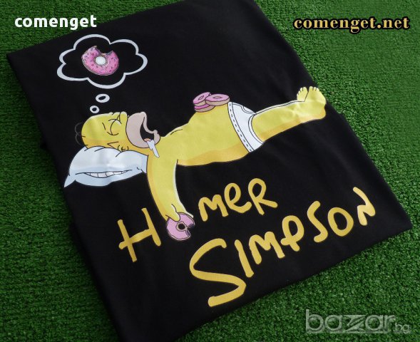 NEW! HOMER ХОУМЪР SIMPSON DONUT мъжка тениска! Поръчай модел с твоя снимка!, снимка 10 - Тениски - 12587393