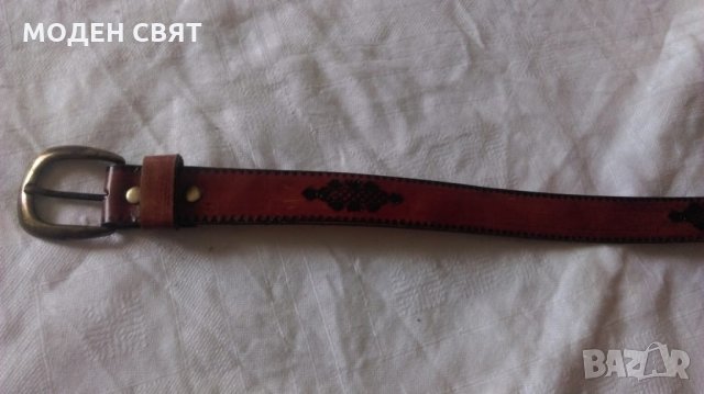 Универсален интересен колан от естествена кожа, снимка 1