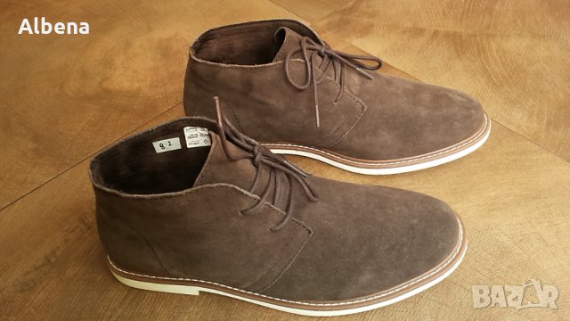 TCHIBO CERTIFIED MERCHANDISE размер EUR 43 / UK9 естествена кожа 9-2-S, снимка 1 - Официални обувки - 25628536
