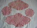 16 бр Дантелени покривки Плетени Покривки  на една кука за маса Тишлайфери Карета, снимка 11