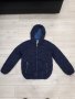 Детско тъмно синьо яке унисекс с качулка марка Zhong Fu, снимка 1 - Детски якета и елеци - 23570086