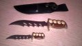 немски ножове в кания 17см с канията-внос швеицария, снимка 1 - Антикварни и старинни предмети - 18040006